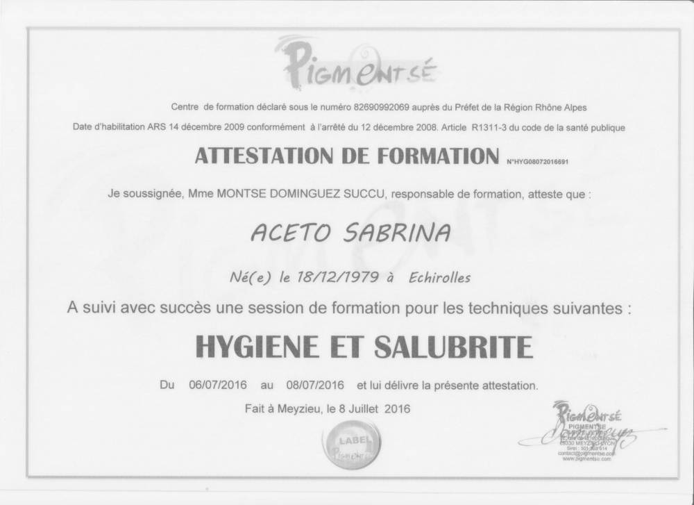 formation hygiène et salubrité